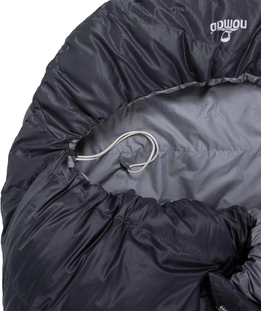 NOMAD® Taurus 400 Slaapzak | 210x80cm Grijs | Lichtgewicht & Kwalitatief | Slaapzak | Incl Hoes 5 NOMAD® Taurus 400 Slaapzak | 210x80cm Grijs | Lichtgewicht & Kwalitatief | Slaapzak | Incl Hoes - Afbeelding 3