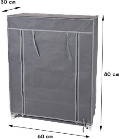 Merkloos GARDEROBE KAST - 3 SCHAPPEN - 60X30X80 CM 11 Merkloos GARDEROBE KAST - 3 SCHAPPEN - 60X30X80 CM -Outdoor Camping Shop 1030x1200