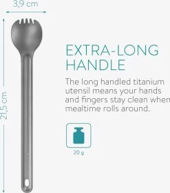 Navaris 2x Spork Met Extra Lange Handgreep - Set Van 2 - Campingbestek Van Titanium - Bestek Voor Onderweg - Lichtgewicht - Inclusief Bewaarzakje 13 Navaris 2x Spork Met Extra Lange Handgreep - Set Van 2 - Campingbestek Van Titanium - Bestek Voor Onderweg - Lichtgewicht - Inclusief Bewaarzakje -Outdoor Camping Shop 1054x1200 1