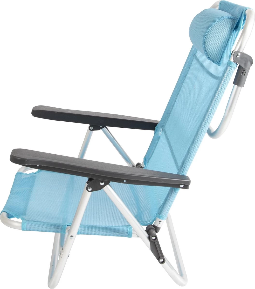 Bo-Camp Beach Chair - Monaco - Aluminium - Blauw 8 Bo-Camp Beach Chair - Monaco - Aluminium - Blauw - Afbeelding 6