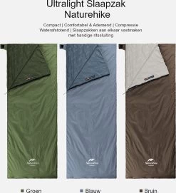 Naturehike® Slaapzak - Lichtgewicht - 190*75cm - Compact - Waterdicht - 3 Seizoenen Slaapzak Lente, Zomer & Herfst - Outdoor - Slaapzakken Volwassen & Kinderen -Outdoor Camping Shop 1093x1200