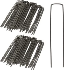 Relaxdays 100x Gronddoekpen - Grondanker - Haring - Gronddoekhaak - Grondhaken - 2mm