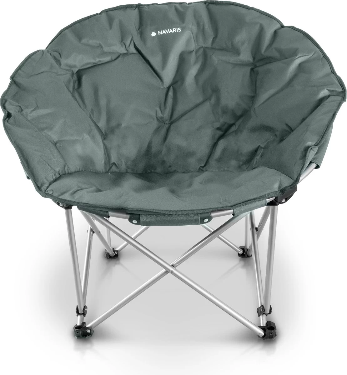 Navaris Klapstoel XXL - Campingstoel Met Opbergtas - Draagbare Stoel Voor Kamperen, Festivals En Vissen -Strandstoel - Inklapbaar - Grijs 7 Navaris Klapstoel XXL - Campingstoel Met Opbergtas - Draagbare Stoel Voor Kamperen, Festivals En Vissen -Strandstoel - Inklapbaar - Grijs - Afbeelding 5