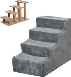 PawHut Huisdierentrap Hondentrap Met 4 Treden Kattentrap Met Afneembare Pluchen Hoes D06-091 22 PawHut Huisdierentrap Hondentrap Met 4 Treden Kattentrap Met Afneembare Pluchen Hoes D06-091 -Outdoor Camping Shop 1113x1200 3