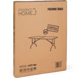 Inklapbare Tafel - Opklaptafel - 180x70x73,5 Cm - Wit -Outdoor Camping Shop 1117x1200