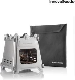 Innovagoods INKLAPBARE STALEN CAMPINGOVEN FLAMET - Camping Oven - Mini Oven - Camping Oventje - Oventje Camping - Mini Oven Vrijstaand - Mini Oventje -Outdoor Camping Shop 1120x1200