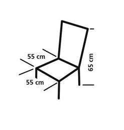 Eurotrail Campingstoel / Strandstoel - St. Tropez - Oranje -Outdoor Camping Shop 1146x1200 2