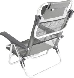 Bo-Camp Beach Chair - Monaco - Aluminium - Grijs -Outdoor Camping Shop 1149x1200