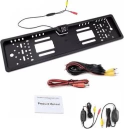 Draadloos Achteruitrijcamera 170 Graden Kijkhoek/Parkeerhulp/LED/Nachtzicht + Kentekenplaat Houder + Draadloos Module -Outdoor Camping Shop 1150x1200