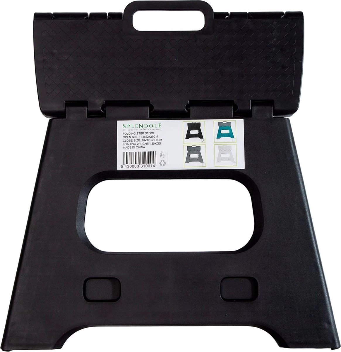 Splendole Opstapje Inklapbaar Caravanopstapje - Opvouwbaar - 120 Kg - 27 Cm Krukje Zwart 7 Splendole Opstapje Inklapbaar Caravanopstapje - Opvouwbaar - 120 Kg - 27 Cm Krukje Zwart - Afbeelding 5