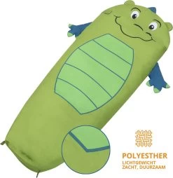 Dutch Mountains Kinderslaapzak Nijlpaard - 170 X 70cm Polyester - Zacht Lichtgewicht – Opberghoes -Outdoor Camping Shop 1167x1200