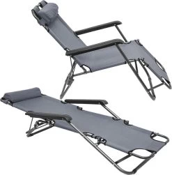 Ligstoel Opvouwbaar 155x60cm - Lichte Ligbed Relaxstoel Tuinstoel Campingstoel Strandstoel -Outdoor Camping Shop 1183x1200