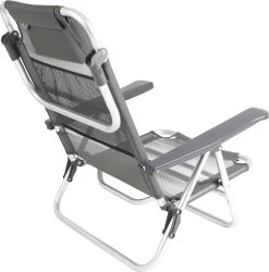 Bo-Camp Beach Chair - Monaco - Aluminium - Grijs -Outdoor Camping Shop 1184x1200