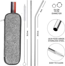 House Of Husk Reisbestek - Reis Bestekset - Chopsticks - Metalen Rietjes Met Borstel - Lepel - Vaatwasserbestendig - RVS - 7 Delig - Zilver 9 House Of Husk Reisbestek - Reis Bestekset - Chopsticks - Metalen Rietjes Met Borstel - Lepel - Vaatwasserbestendig - RVS - 7 Delig - Zilver -Outdoor Camping Shop 1186x1200 5