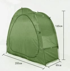 Merkloos Fietstent, Beschermhoes Fietsenschuur, Tent Voor Camping In De Open Lucht-groen 200*80*165CM -Outdoor Camping Shop 1191x1200 5
