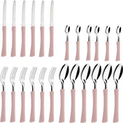 Di Solle Inova D - 6 Persoons Bestekset - Handige Opbergbak Met Raspdeksel - 26 Delig - Baby Pink -Outdoor Camping Shop 1193x1200 3