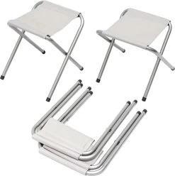 Inklapbare, In Hoogte Verstelbare Campingtafel 120x60x70cm Incl. 4 Inklapbare Krukken Campingtafel S -Outdoor Camping Shop 1194x1200