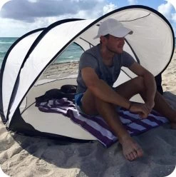 Deryan Luxe Pop Up Strandtent XXL - Anti-UV 50+ - Cream -Outdoor Camping Shop 1196x1200 9