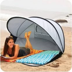 Deryan Luxe Pop Up Strandtent XXL - Anti-UV 50+ - Zilver -Outdoor Camping Shop 1197x1200 14