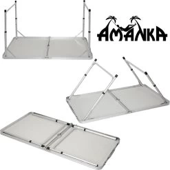 Aluminium Kampeertafel 120x60cm - Campingtafel Inklapbaar - 3-voudig Verstelbare Vouwtafel Antraciet 15 Aluminium Kampeertafel 120x60cm - Campingtafel Inklapbaar - 3-voudig Verstelbare Vouwtafel Antraciet -Outdoor Camping Shop 1198x1200