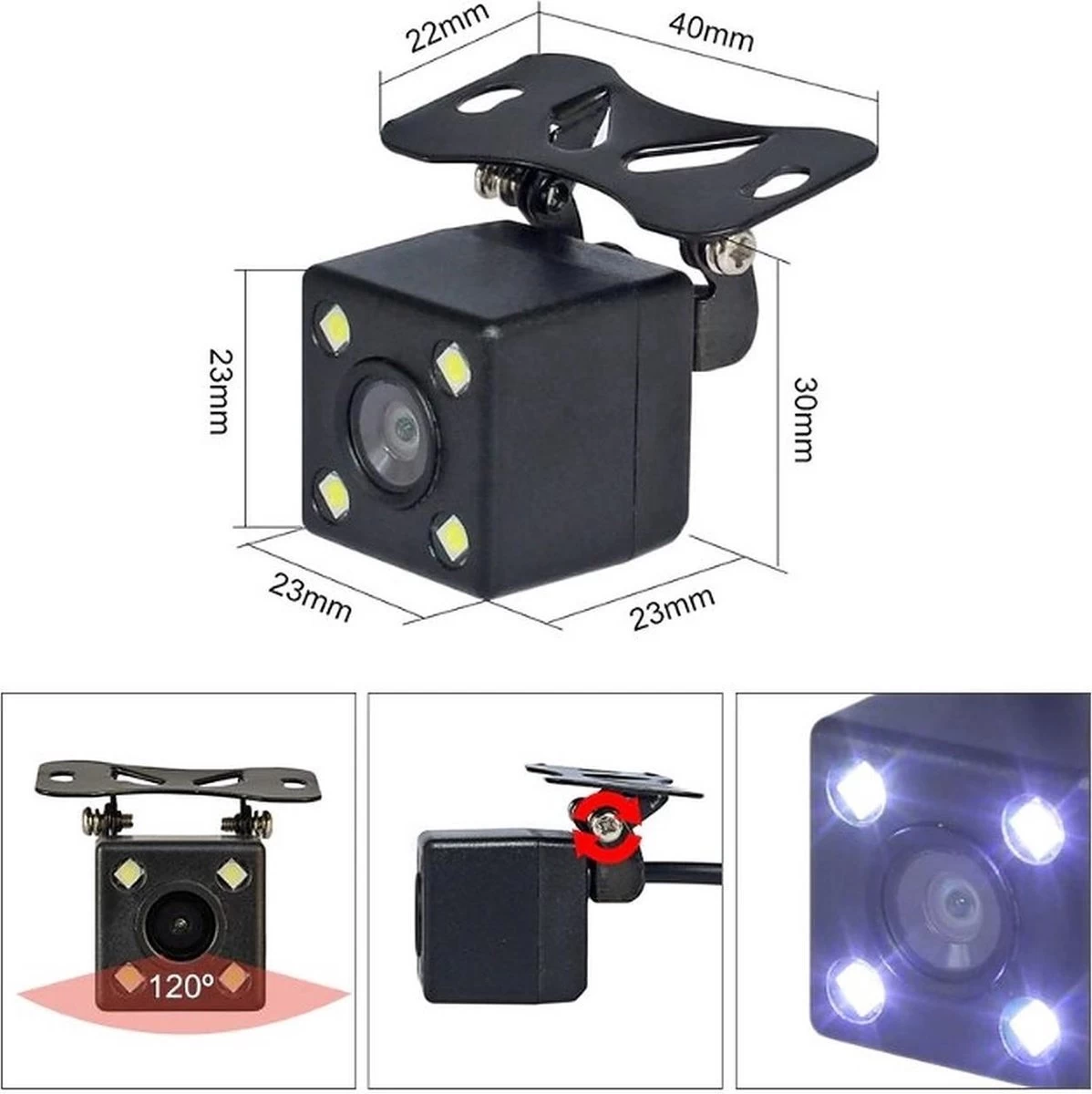 Procar® ARC2 Draadloze HD Parking Achteruitrijcamera + 5-inch TFT LCD Monitor - Zwart 7 Procar® ARC2 Draadloze HD Parking Achteruitrijcamera + 5-inch TFT LCD Monitor - Zwart - Afbeelding 5