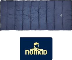 NOMAD® Brisbane Slaapzak | 205x80cm Blauw | Lichtgewicht & Kwalitatief | Dekenmodel Slaapzak | Incl Hoes -Outdoor Camping Shop 1200x1010