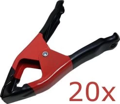 Merkloos 20X Marktklem Lijmklem Zeilklem Klem Clam 15,5 Cm Spanwijdte 6 Cm