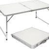 Aluminium Kampeertafel 120x60cm - Campingtafel Inklapbaar - 3-voudig Verstelbare Vouwtafel Grijs -Outdoor Camping Shop 1200x1045