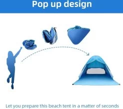 IGOODS Pop-up Tent - 2/3-Persoons - Blauw 17 IGOODS Pop-up Tent - 2/3-Persoons - Blauw -Outdoor Camping Shop 1200x1059 3