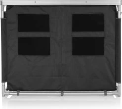 Campart Campingkeuken KI-0734 - Campingkast Groot - 4 Verstelbare Poten - Opvouwbaar En Lichtgewicht - Inclusief Opbergtas - Grijs -Outdoor Camping Shop 1200x1077