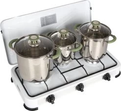 Bo-Camp - Pannenset - Elan Plus - 3-Delig - RVS -Outdoor Camping Shop 1200x1092 3