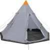 VidaXL Tent 4-persoons Grijs