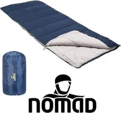 NOMAD® Brisbane Slaapzak | 205x80cm Blauw | Lichtgewicht & Kwalitatief | Dekenmodel Slaapzak | Incl Hoes -Outdoor Camping Shop 1200x1118