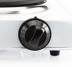 Kookplaat Basic Ø 16 Cm Elektrisch Wit Enkel Pits 1000W 5-standen 22 X 22 X 7 Cm -Outdoor Camping Shop 1200x1119 1