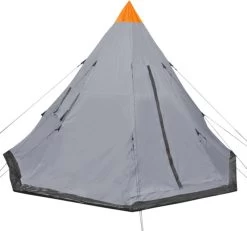 VidaXL Tent 4-persoons Grijs -Outdoor Camping Shop 1200x1123 4