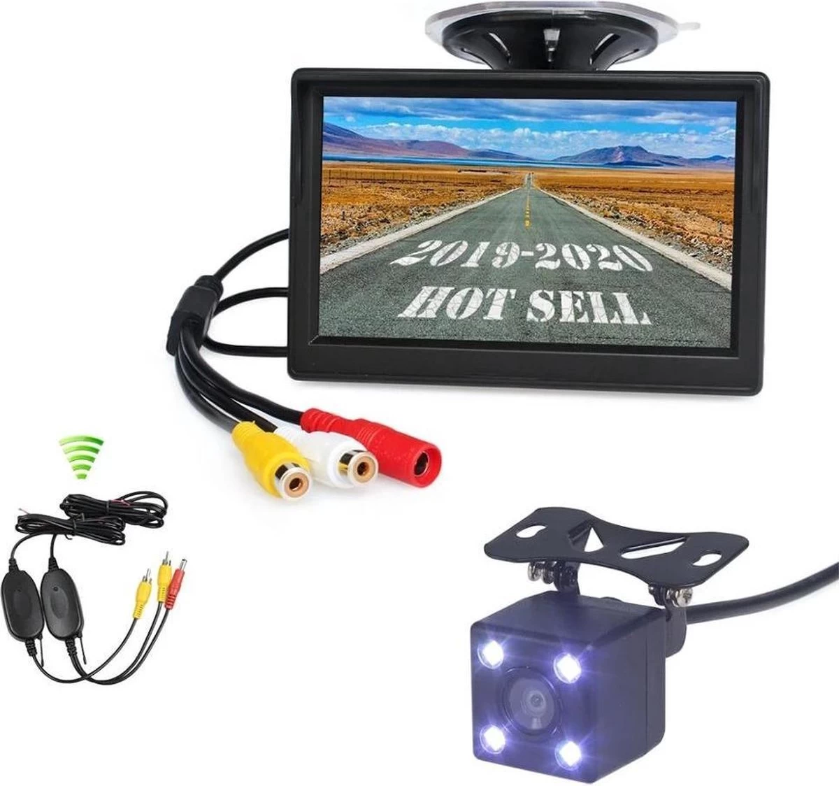 Procar® ARC2 Draadloze HD Parking Achteruitrijcamera + 5-inch TFT LCD Monitor - Zwart 6 Procar® ARC2 Draadloze HD Parking Achteruitrijcamera + 5-inch TFT LCD Monitor - Zwart - Afbeelding 4