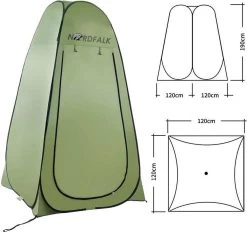 NordFalk Douchetent Pop-up 190 Cm - Camping Douche - Omkleedtent - Incl. Tentharingen En Draagtas - Groen 12 NordFalk Douchetent Pop-up 190 Cm - Camping Douche - Omkleedtent - Incl. Tentharingen En Draagtas - Groen -Outdoor Camping Shop 1200x1127