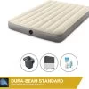 Intex Luchtbedset Intex Luchtbed - Twijfelaar - 137 X 191 X 25 Cm - Beige + Intex Elektrische Pomp - 650 Liter/min + Hoeslaken Zwart + Reparatieset -Outdoor Camping Shop 1200x1130 2
