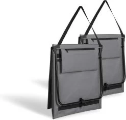 Set Van 2 Strandmatten Met Verstelbare Rugleuning - Gevuld Met Comfortschuim, Ultralicht En Opvouwbaar Om Ruimte Te Besparen – Grijs -Outdoor Camping Shop 1200x1148