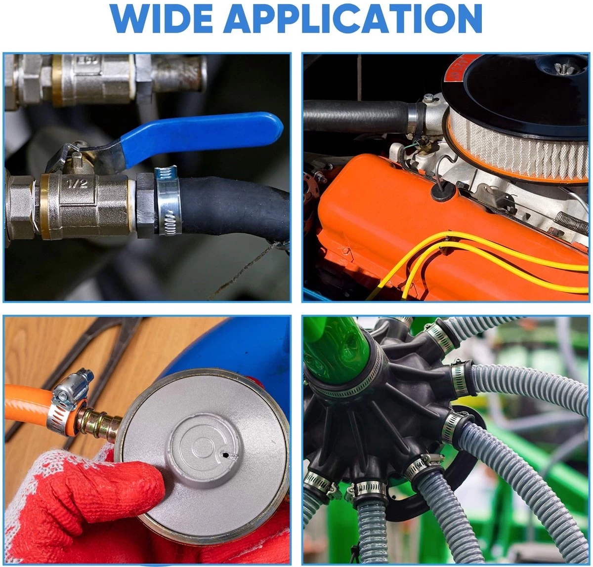 BOTC Slangklemmen Set - RVS Slangklem - Ø 8-38mm - 60 Delig 7 BOTC Slangklemmen Set - RVS Slangklem - Ø 8-38mm - 60 Delig - Afbeelding 5