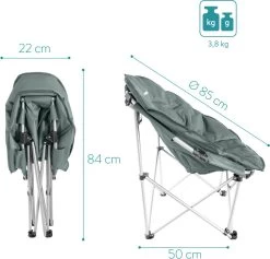 Navaris Klapstoel XXL - Campingstoel Met Opbergtas - Draagbare Stoel Voor Kamperen, Festivals En Vissen -Strandstoel - Inklapbaar - Grijs 11 Navaris Klapstoel XXL - Campingstoel Met Opbergtas - Draagbare Stoel Voor Kamperen, Festivals En Vissen -Strandstoel - Inklapbaar - Grijs -Outdoor Camping Shop 1200x1150 1