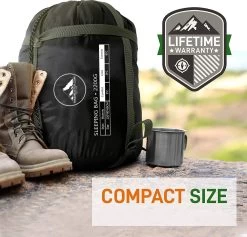 HikeMeister® Outdoor Survival Fishing Mummy Slaapzak 230 X 80 Cm -8°C -Outdoor Camping Shop 1200x1152