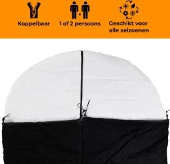 Deryan Cocoon Pop Up Tent - Slaapzak - Luchtbed - Luchtpomp - 4 Persoons - Zilver -Outdoor Camping Shop 1200x1158 3