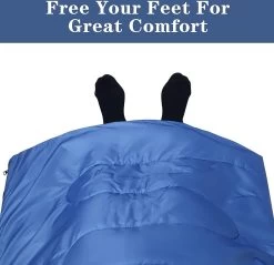 HikeMeister ® Mummy Slaapzak Kamperen Blauw Ca. 220 X 75 Cm Met Draagtas -Outdoor Camping Shop 1200x1162 2