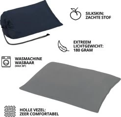 Dutch Mountains Slaapzak Goeree XL - Kussen 25x15cm - 220x90cm Katoenen Slaapzak - Tochtstrip -Outdoor Camping Shop 1200x1163 1