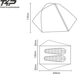 Expedition Tent T2 - Donker Groen - 2 Persoons -Outdoor Camping Shop 1200x1163 4
