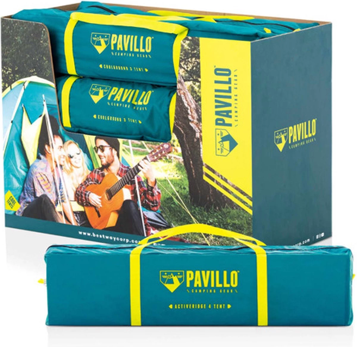 Pavillo Tent Coolground X3 Luifel - Groen - 3 Persoons 9 Pavillo Tent Coolground X3 Luifel - Groen - 3 Persoons - Afbeelding 7