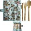 Pusheen De Kat Foodie - 100% Natuurlijk Bamboe 6-delige Bestek Set -Outdoor Camping Shop 1200x1176 3