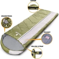 COVACURE 1.5/0.8kg Slaapzak, 3 Seizoenen Ultra Warm & Lichtgewicht Slaapzak Voor Volwassenen, Envelop Compacte Outdoor Slaapzakken Met Draagbare Compressie Tas Voor Camping, Rugzakken, Wandelen... -Outdoor Camping Shop 1200x1193 1