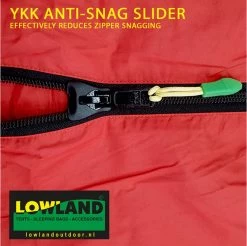 LOWLAND OUTDOOR® Donzen Slaapzak - Companion Economy - 210x80 Cm - Rood -Outdoor Camping Shop 1200x1196 3